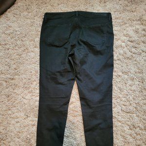 Black denim jeans